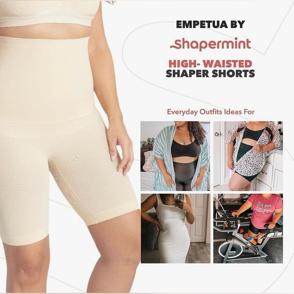 NWT -Empetua by Shapermint High Waisted Shaper Short - Nude Size XL/XXL - Picture 4 of 8